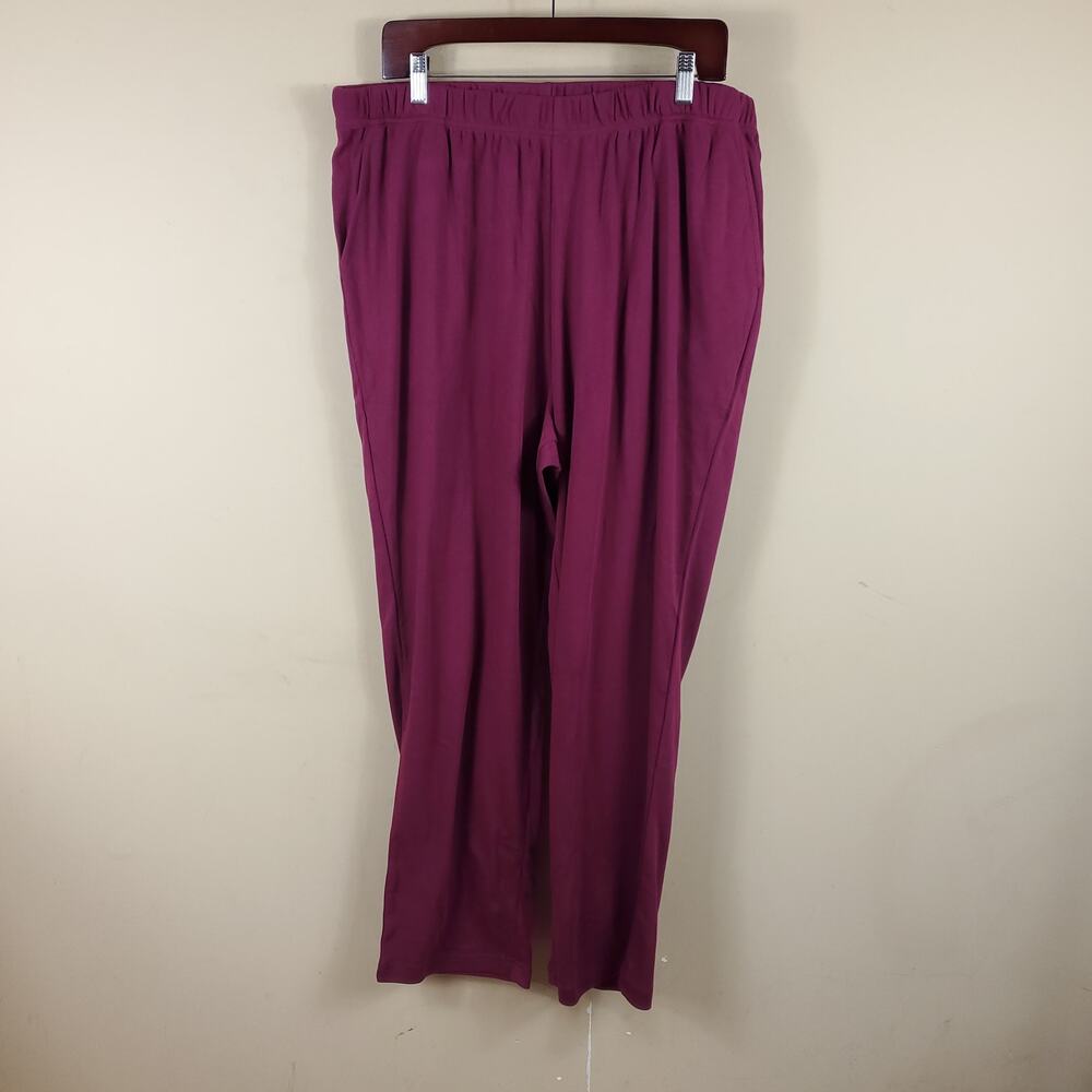 Woman Within Pull-on Straight Leg Knit Pant Size 22/24